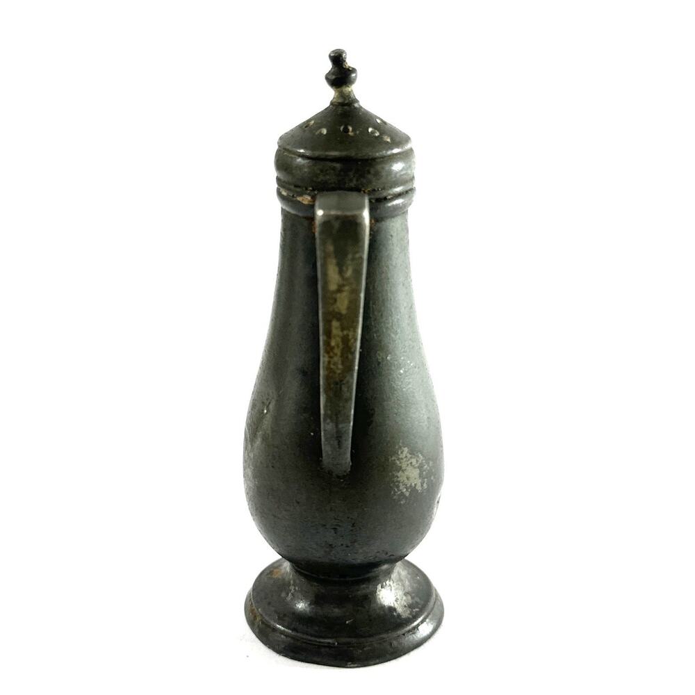 Vintage Prisk Pewter Sugar Shaker Caster Muffineer 4” Colonial Style - Picture 6 of 8